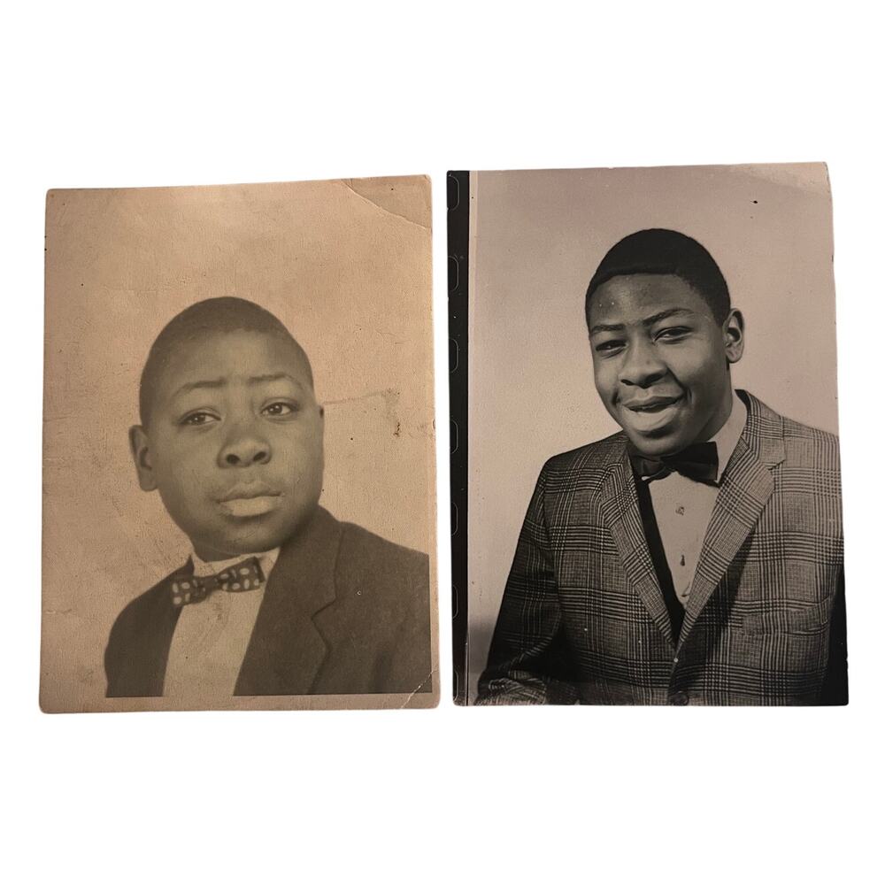 VTG African American Photo Lot of 2 Black Americana Genealogy Family History